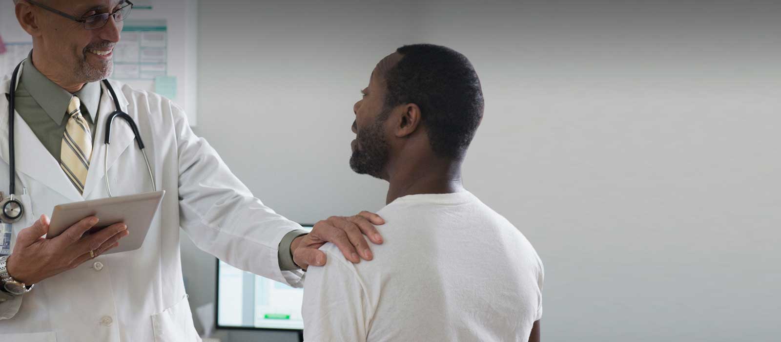 Doctor assuring patient